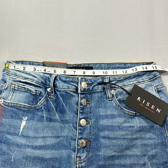 Risen mid rise distressed flares size 32/15 - Picture 6 of 12